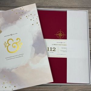 Archer & Olive Red sub box lined notebook